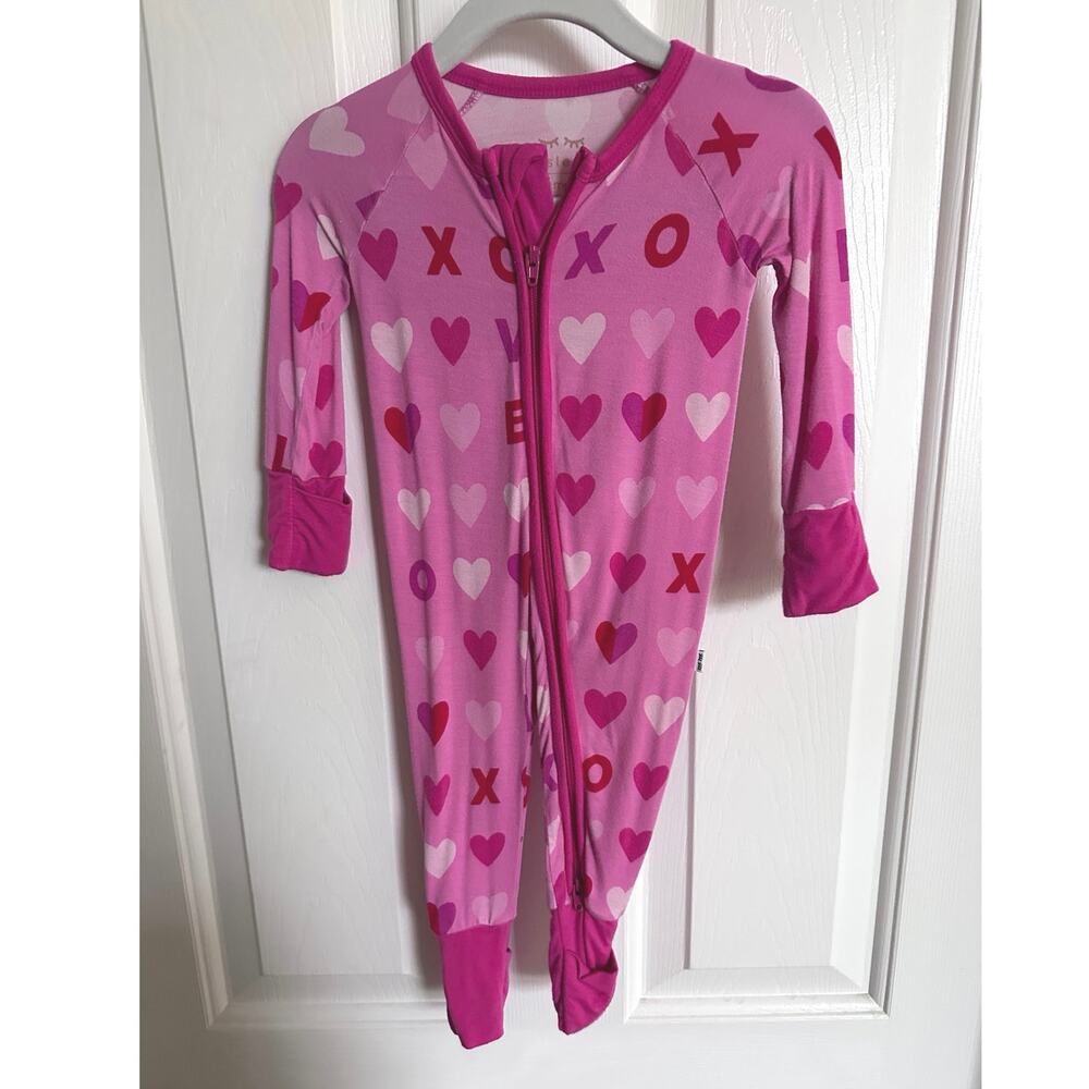 Little Sleepies Hearts Zippy 0-3 months